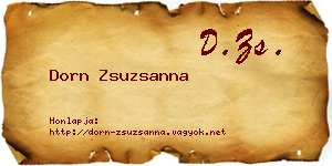 Dorn Zsuzsanna névjegykártya