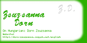 zsuzsanna dorn business card